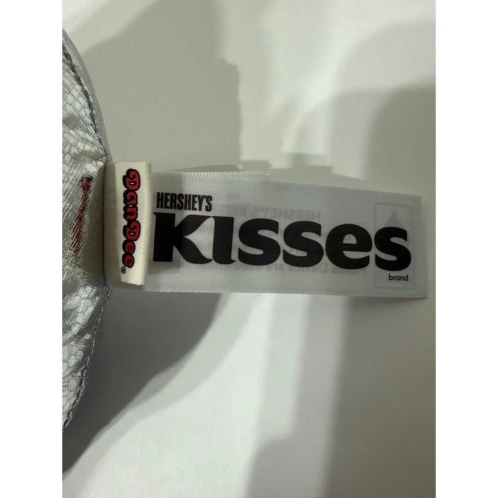 Hershey's Kisses Plush Duck Silver Metallic Dan Dee Valentine 8
